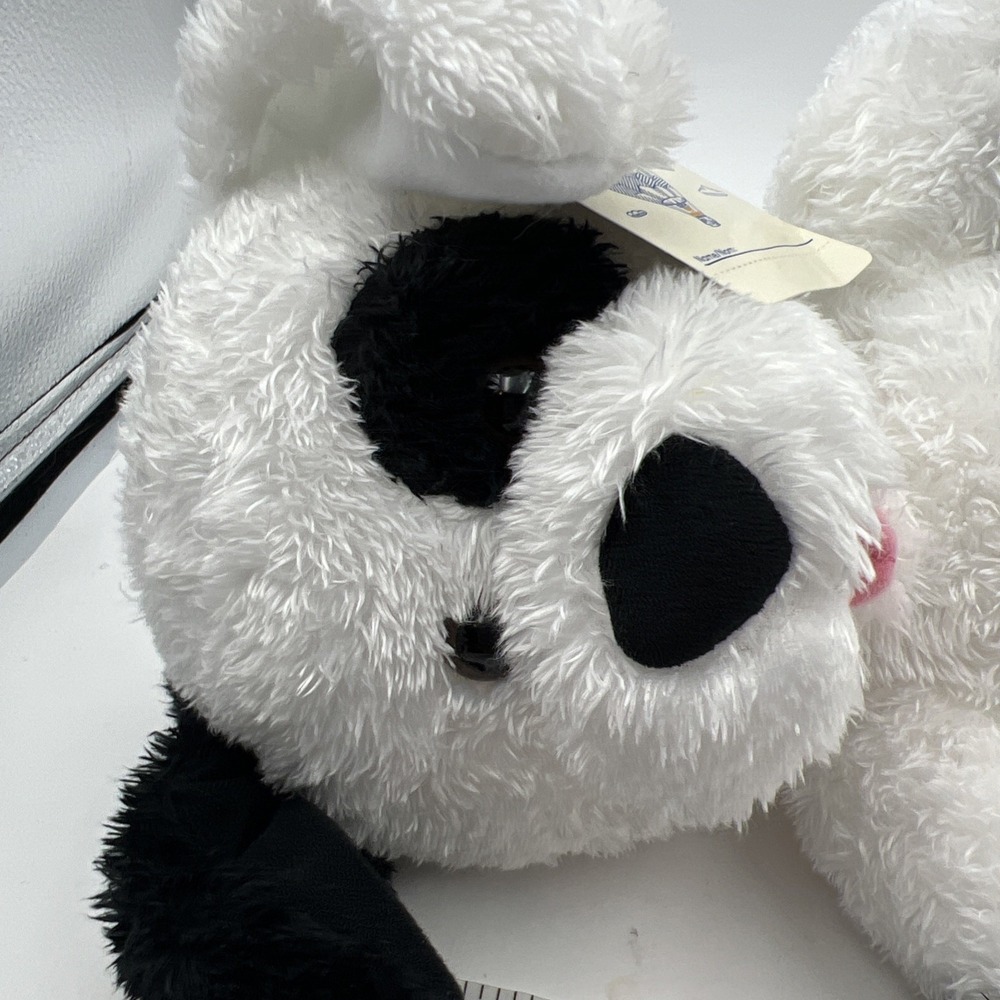 Build A Bear Cookies And Cream Black And White Puppy Dog Spots Plush 16" - Picture 11 of 11